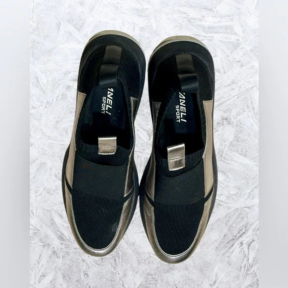 Vaneli Sport Black & Silver Slip on Shoes 10 N excellent condition - Picture 3 of 7